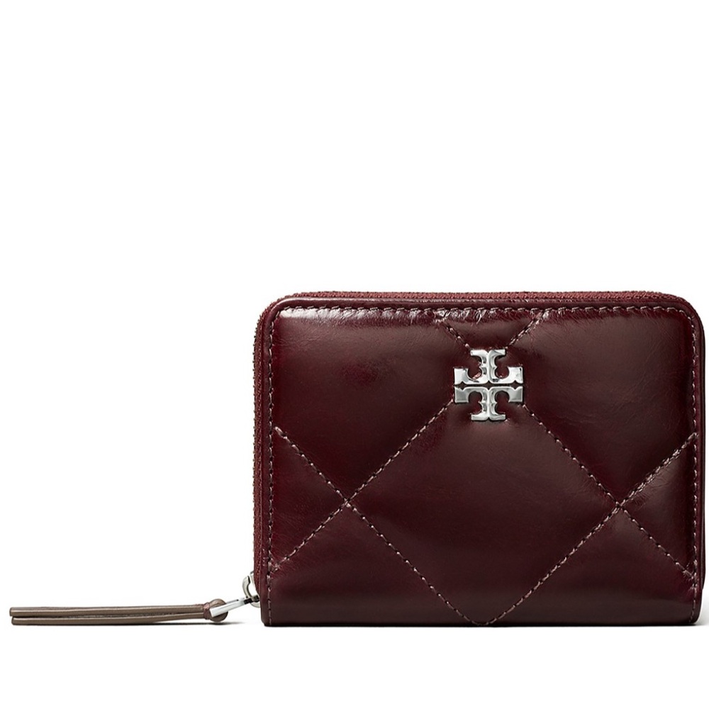 Tory Burch Kira Leather Diamond Quilted Wallet